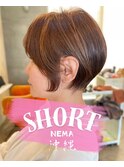 ふんわりショート/丸みシルエット/大人ショート/上品ショート