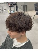 波巻きスパイラルマッシュパーマ