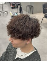 波巻きスパイラルマッシュパーマ