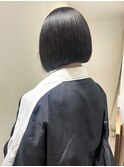 【吉田江梨】ボブ切りっぱなしストレートパーマ縮毛矯正