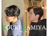 メンズカット+フェザーパーマ￥13200 #フェザーショート#栄センターパート