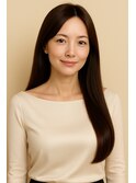 白髪に合わせた縮毛矯正