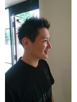 ヘアー アイス カンナ(HAIR ICI Canna)&nbsp;爽やかメンズ☆ビジネスショート黒髪透明感カラー