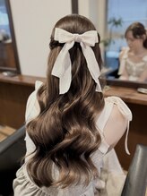 アヴェイル ヒロオ(a'vail Hiroo)&nbsp;ハーフツイン風ハーフアップアレンジ