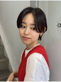 ショートカット/髪質改善縮毛矯正白髪ぼかしレイヤーカラーボブ