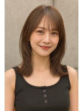 サードバイローラン(THiRD by ROULAND) 【THiRD】オリーブグレークラゲヘアーココアベージュ