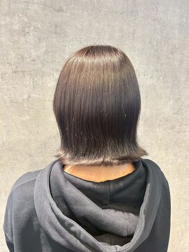 ヘアー ワークス ボナ 前橋店(HAIR WORKS bona.) 光に透けるような外国人風グレージュ◎一気に垢抜けボブ