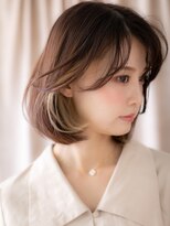 モッズヘア 上尾西口店(mod's hair) □デザインカラーハイライト美髪Aラインボブ405-2上尾20代30代