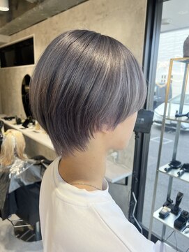 髪屋 紬 ラベンダーグレー/グレージュ/ダブルカラー/バイカルテ