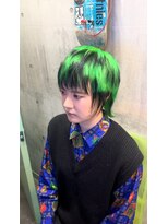 アールイーバイインク 渋谷(Re. by INK.)&nbsp;ウルフカット/ハイトーン/ミディアムウルフ/ハッシュカット