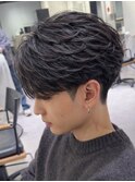 フェザーショート センターパート