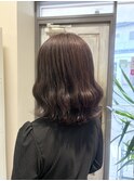 ボブ髪型前髪ありなしウェーブ巻きラベンダーベージュ【越谷】