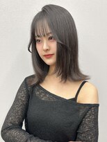 ロンドイディールバンダイ 新潟万代(Lond ideal)&nbsp;ミディアムレイヤー×シースルー束感前髪