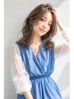 アッシュ 学芸大学店(Ash)&nbsp;ミディアムレイヤー/大人女性/アッシュベージュ/脱白髪染め