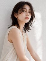 ミロアヴィタ 平尾(miroa vita)&nbsp;ダークブラウン 顔周りカット 髪質改善 ミディアムレイヤー