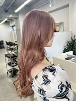 ユウル 横浜(juhl.)&nbsp;ピンクベージュブリーチダブルカラーハイトーンカラー横浜横浜駅