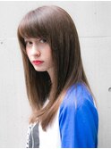 逆三角　小顔ヘア