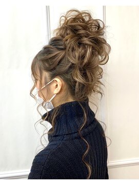 ヘアセットアップス(UP's) ☆シンプルでルーズな大きめ『ゆるふわお団子~♪(*^_^*)♪』☆