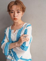 カンナ(Canna)&nbsp;耳掛けショート/フェザーバング/オレンジ/髪質改善/tokio/30代