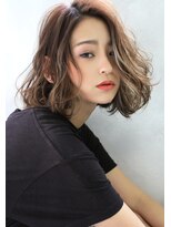 ラエティス(Laetus)&nbsp;デジタルパーマ×全体ハイライトカラーでこなれボブ/イメチェン