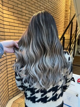 ラフ(LAFF) #黒髪#ボブルフ#ネビージュ#小顔#ワンレン