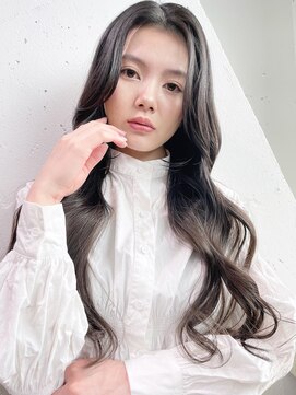 アイティー バイ アルバム 中野店(IT by ALBUM) くびれヘア_ショコラベージュボブルフベビーバング_9010