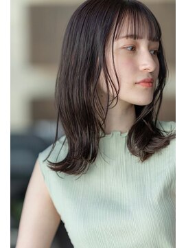 オースティン 登戸向ケ丘遊園(AUSTIN) 大人かわいい前髪セシルカットココアブラウンフリンジウェーブ