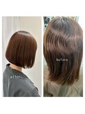 髪のクセにお悩みの方おすすめ！自然な丸みボブ