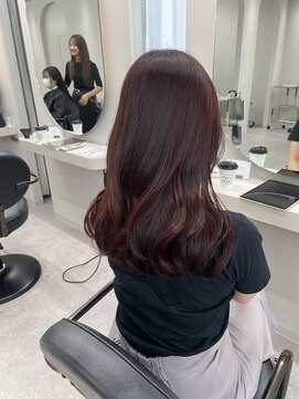 リッカ(LICCA) 【LICCA 伊崎優李】韓国ヘア/レイヤーカット/チェリーレッド