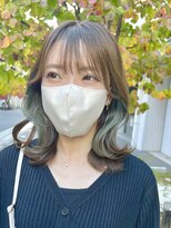 プール(POOL) 【TAISEI】似合わせカット+イヤリングカラー(ターコイズ)