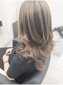 前髪パーマ 白髪 ブリーチを使わないバレイヤージュカラー!小岩
