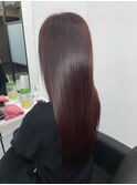 カシスレッド×髪質改善カラー