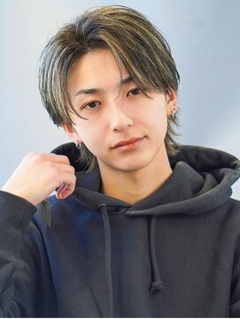 オーシャントーキョー 渋谷(OCEAN TOKYO) ナチュラルセンターパートツーブロックハイライト