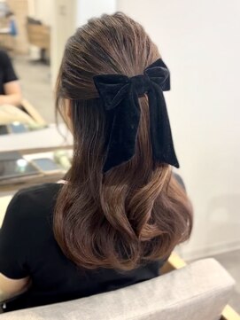 メイ 池袋(mei) ハーフアップ/韓国巻き/ヘアアレンジ/ヘアセット/ヘアメイク