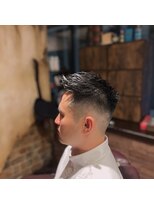 バルビエレ銀座(BARBIERE GINZA)&nbsp;フェード×アップバングスタイル