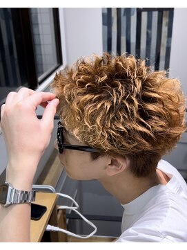 ネイビー(NAVY) ワンカールスパイキーショート