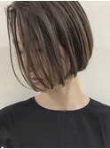大人ボブ×透明感カラー(20代/30代/ベージュ/グレージュ)MI45