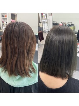 ガルボヘアー 桟橋店(garbo hair) オリーブカラーつやカラーオイルカラー高知美容院