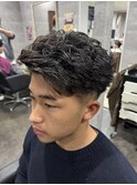 滋賀/南草津/メンズ美容室/波巻きツイストスパイラルパーマ