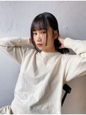 ミディアムレイヤー/黒髪/ツヤ髪/ENTER 天神店