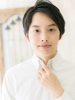 メンズヘア ビーセカンド 草加店(MENS HAIR B-2) アップバング決まるブラック爽やか就活ヘアU草加