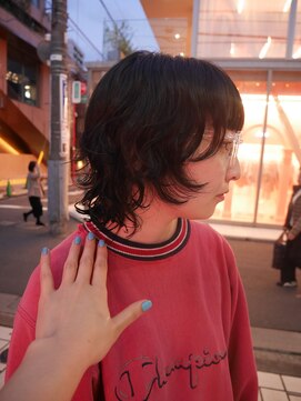 アクアオモテサンドウ(ACQUA omotesando) △大人可愛い癖毛風ウルフパーマレイヤーパーマミディアムパーマ