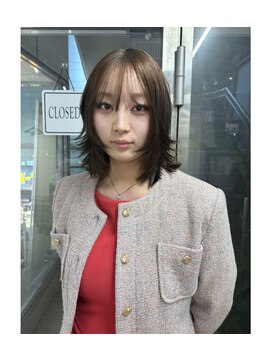 ノラ シブヤ(NORA) ハッシュカットミディアムレイヤーウルフカットボブレイヤー