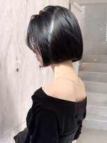 サイン 渋谷(SIGN)&nbsp;ボブハッシュカットレイヤーカットグレージュブリーチ無し