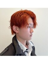 ヴァンカウンシル いわき店(VAN COUNCIL) 他店ブリーチ+オレンジ