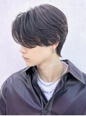 men'sメンズ髪質改善縮毛矯正ブリーチなしブルーブラック/立川