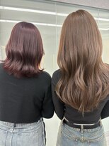 ボタン ハカタ(VOTAN hakata)&nbsp;市野瀬裕奈/博多韓国ヘア/マロンブラウン/ワインレッド/オリーブ