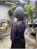 ハイトーンボブ/ダブルカラー/ケアブリーチ/ハイトーンショート