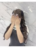 【ライブ・イベントヘアセット】みつあみハーフツイン