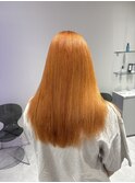 オレンジカラーハイトーンペールカラーダブルカラー成増